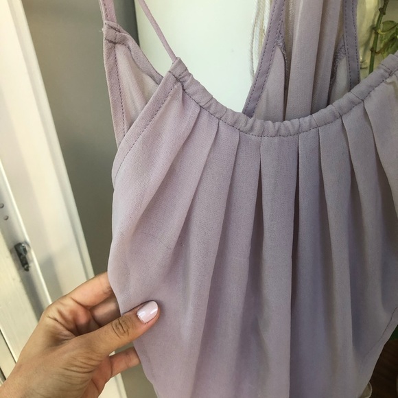 Lilac Tank top with POCKETS! - Picture 2 of 4